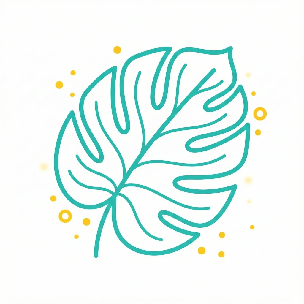 Icono de hoja o árbol conectado a un ciclo representando el respeto por el ecosistema y la naturaleza.